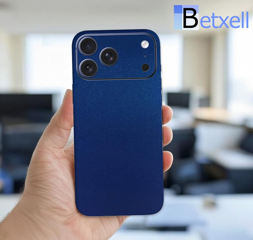 for iPhone 17 PRO MAX Skin Wrap 3M Film (2 Pack) Protective for Sides and Back (Blue Metallic) - color: Blue Metallic