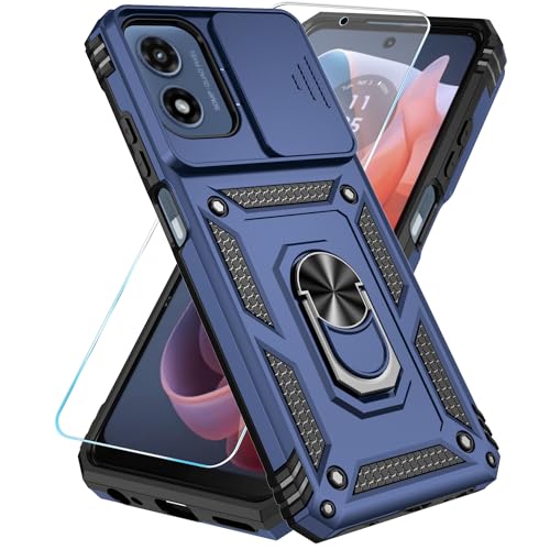 SunStory for Motorola Moto G Play 4G 2024 Case with Kickstand,Blue - color: Blue