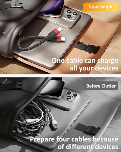 1ft Short USB C to USB C Cable, 2Pack PD 60W C to C Fast Charging Cord - size: 1 FT