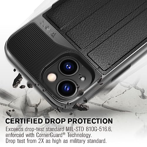 VENA vCommute for iPhone 13 Wallet Case, Black - color: Black, size: iPhone 13