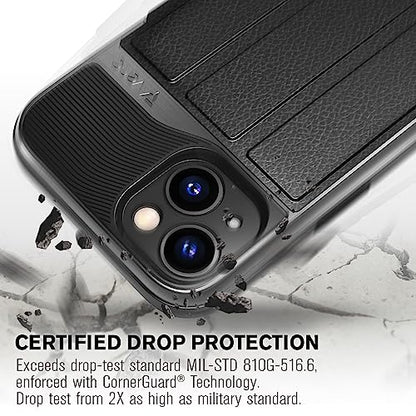 VENA vCommute for iPhone 13 Wallet Case, Black - color: Black, size: iPhone 13