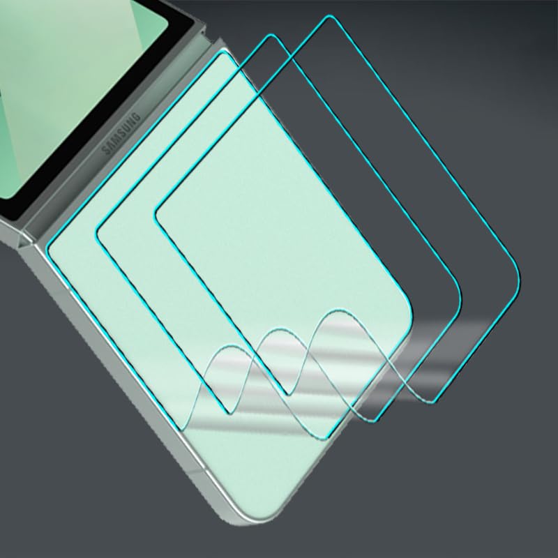 3PCS Clear Screen Protector for Samsung Galaxy Z Flip 5 5G Inner Screen Protection Hydrogel Films Not Tempered Galss (Inferior Posterior Membrane) - size: Posterior Membrane - Lower