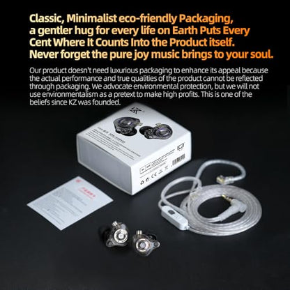 KZ Gale Gaming Earbuds, Wired IEM for Xbox/PC/PS5/Switch/Mobile - color: White, style: 3.5