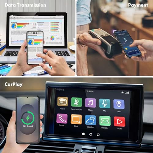 Wireless Charging Case for Galaxy S25, 2025 Upgraded 10000mAh Rechargeable Portable Charging Case Compatible with Galaxy S25 5G (6.2 inch) with Carplay Extended Battery Pack Charger Power Case (Black) - size: Galaxy S25