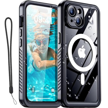 AICase iPhone 14 Plus Case Waterproof with MagSafe Clear Snowproof,Dustproof and Shockproof,IP68 Certified Full Body 360 Protection Fully Sealed Underwater Cover for iPhone 14 Plus 6.7" - color: iphone 14 Plus Waterproof Case