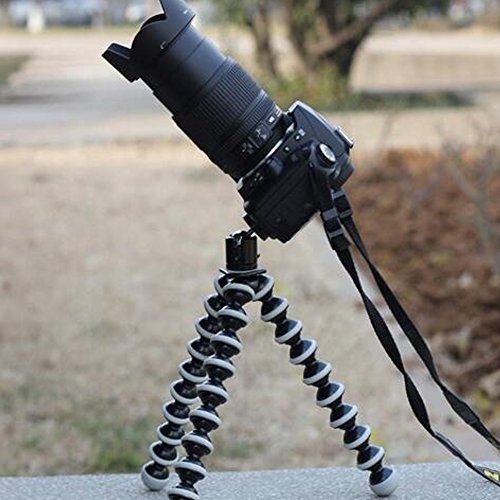 Octopus Camera Tripod, Walway Flexible Cell Phone Holder Stand Selfie Stick with Quick-Release Plate for Smartphone/Camera/GoPro/Action Camera/DSLR