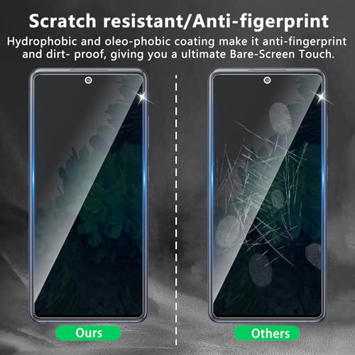 3 Pack Privacy Screen Protector Designed for Samsung Galaxy S20 FE,Full Coverage Anti-Spy Tempered Glass Film,9H Hardness,Anti-Fingerprint,Bubble Free,Easy to Install - color: Galaxy S20 FE FK3