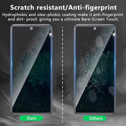 3 Pack Privacy Screen Protector Designed for Samsung Galaxy S20 FE,Full Coverage Anti-Spy Tempered Glass Film,9H Hardness,Anti-Fingerprint,Bubble Free,Easy to Install - color: Galaxy S20 FE FK3