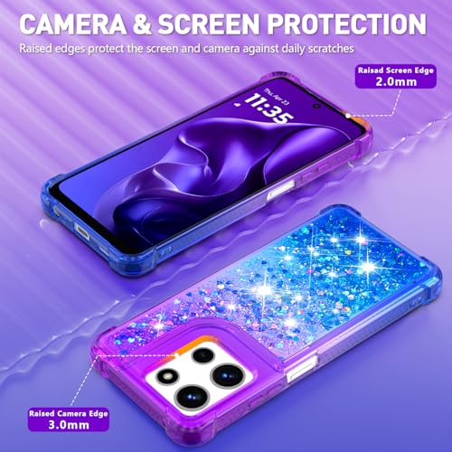 for Moto G 2025/2026 Case, Moto G Play 2026 Phone Case, Purple Blue - color: Purple and Blue
