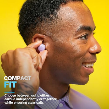 JLab Go Air Pop+ Earbuds, Dual Connect, EQ3 Sound, Lilac - color: Lilac, style: Matte