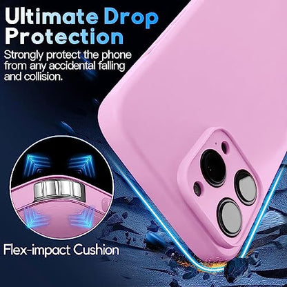 Crossbody Lanyard Strap Case for iPhone 14 Pro Max, Neck Cross Body, Adjustable Holder Removable, Drop Protection Shockproof, Hands-Free Silicone Case 6.7 inch, 150 cm Strap, iP14PM - Pink - color: Pink