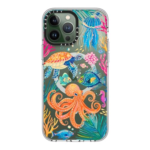 CASETiFY for iPhone 13 Pro Max Case - Impact Clear Compatible with MagSafe | Not Yellowing | 6.6 ft. 3x Military Grade Drop Protection | Under the Sea 2 by Grace Andersson | Clear - color: Under the Sea 2, size: Iphone 13 Pro Max (6.7")