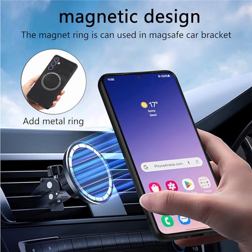 2 in 1 Detachable Wallet Case for Samsung Galaxy S24 5G CMG Black | PU Leather Magnetic Flip Folio Case with RFID Blocking Card Holder, Credit Card Slots Kickstand, Shockproof Protective Cover - color: Black, size: Samsung Galaxy S24