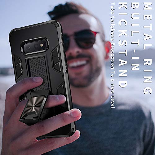 Dionsibei for Samsung Galaxy Note 8 Military Grade Kickstand Case with Stand Holder - Heavy Duty Shockproof Protective Cover (Blue) - color: Blue