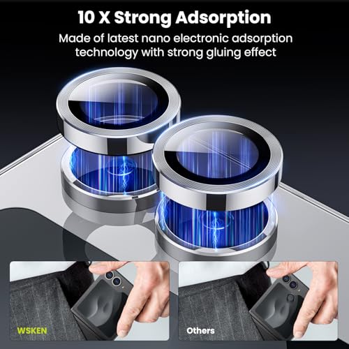 WSKEN for Z Flip 7 Camera Lens Protector Case Cover - Anti Reflective - color: Silver