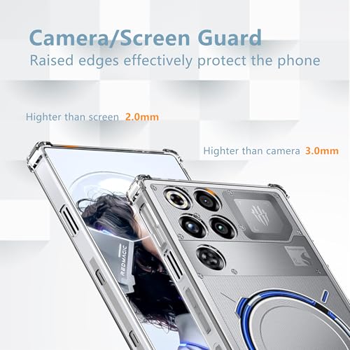 Anoowkoa for ZTE Nubia RedMagic 11 Pro/11 Pro+/RedMagic 11S Pro/11S Pro+ Case:TPU Anti Yellowing Clear Cover Phone Case.Military-Grade Shockproof.Ultra-Thin Drop-Proof and Super Soft.Transparent - color: RedMagic 11 Pro/11 Pro+/RedMagic 11S Pro/11S Pro+