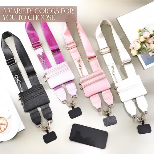 4 Pack Clip and Go Strap for Phone with Wallet,Vivid - style: Vivid
