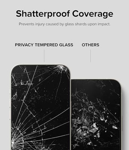 Ringke for iPhone 15 Plus Screen Protector [Privacy Glass] - size: iPhone 15 Plus