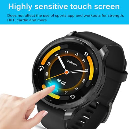 [5Pack] RICHONE Screen Protector Compatible with Garmin Venu 3 Cases for Venu 3 45mm Smartwatch Cases Resist Scratched Full Cover Flexible TPU Screen Protectors for Women Men - size: Venu 3 45mm