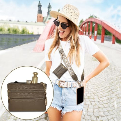 Cell Phone Lanyard with Wallet - Anti-Theft Crossbody Adjustable Phone Strap for Most Smartphones, for Men & Women - color: Coffee