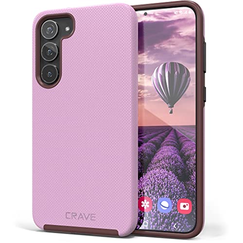 Crave for Samsung Galaxy S23 Plus Case, Shockproof Protection Dual Layer Case for Samsung Galaxy S23 Plus (6.6 inch) - Lilac - color: Lilac, size: Galaxy S23+