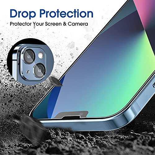 amFilm OneTouch for iPhone 13/13 Pro Screen Protector 6.1" Tempered Glass - size: IPH13-6.1”