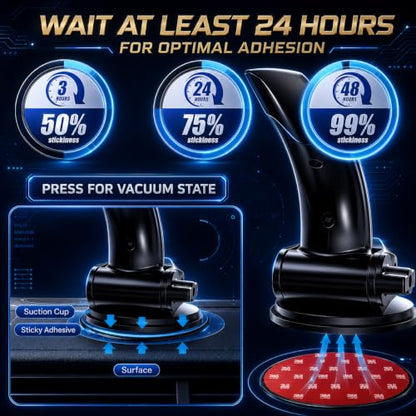 Dashboard Mounting Disk for Phone, GPS and Dash Cam Suction Cup Base - size: 2P
