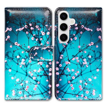 Bcov Case for Galaxy S26,Plum Blossom Flower Leather Flip Phone Case Wallet Cover with Card Slot Holder Kickstand Case for Samsung Galaxy S26 - color: Plum Blossom Style