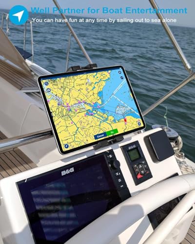 Lycan Series Marine Boat Helm Rail Tablet Smartphone Pole bar Holder Mount