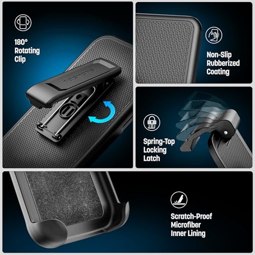 Encased Shockproof Case for Samsung Galaxy S26 with Belt Clip Holster (Compatible with MagSafe) Heavy Duty Rugged Protection (Challenger Series) - size: S26