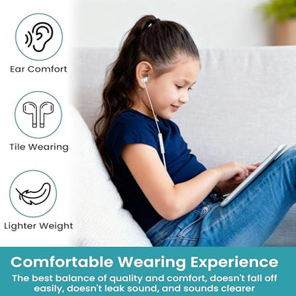 TRON Wired Headphone with Aux & Type-C & L Connector, Microphone, Noise-Isolating, (Earbuds with USB-C and Mic- Carrying case Included TR72) - style: Earbuds with USB-C and Mic- carrying case included TR72