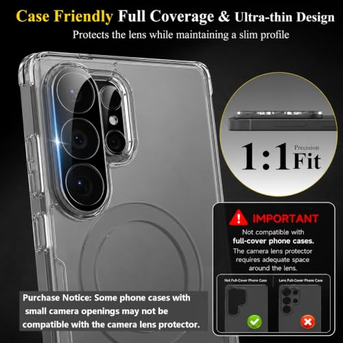 4 Pack for Samsung Galaxy S26 Ultra Camera Lens Screen Protector - size: S26 Ultra