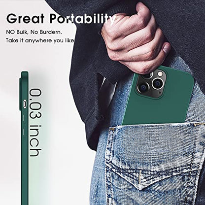 X-level Compatible iPhone 14 Pro max Case Slim Fit Ultra-Thin [Guardian Series] Soft TPU Matte Finish Coating Phone Cases Lightweight Anti-Scratch Back Cover Grip 6.7" (2022)-Green - color: Green, size: iPhone 14 Pro Max