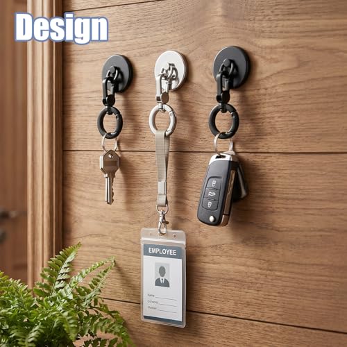 2 Pack Metal Phone Tether with Spring Ring, Universal Phone Lanyard Pad, Cellphone Holder Tab, 360° Rotatable Spring Ring Holder, Strap Replacement Patch for CellPhone (Silver & Black)