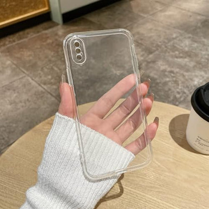 Clear Case for iPhone Xs max case.Soft Phone Cover Slim Light Full Protection Shockproof(Clear, XS max) - size: XS max