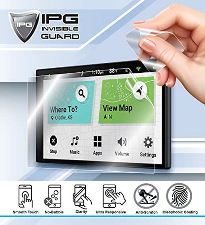 IPG for SJOYBRING JOY-M005 Double Din Car Radio 7 Inch Touchscreen HydroGel Screen Protector Invisible Ultra HD Clear Film Anti Scratch Skin Guard - Smooth/Self-Healing/Bubble -Free for JOY-M005