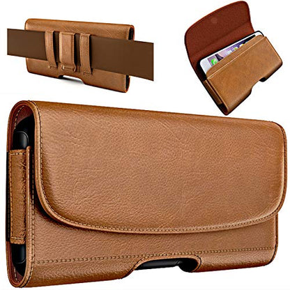Case for iPhone ProMax Plus 17 16 15, Samsung Galaxy S25+ S24+ S23+ - color: Brown, size: Large