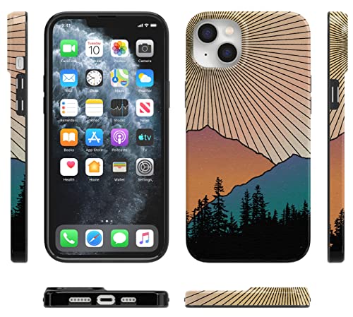Casely iPhone 15 Plus Case | Golden Hour | Mountain Sunset | Compatible with MagSafe | Classic Ultra Slim Design - color: Golden Hour | Mountain Sunset