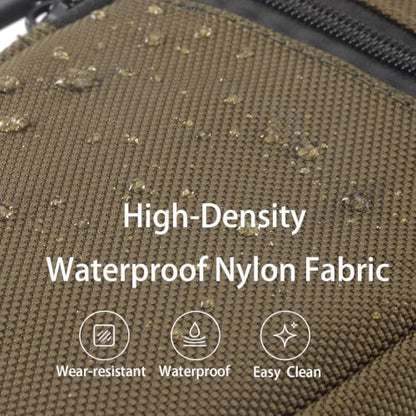 Multi-Functional Cell Phone Belt Holster, Water Repellent Nylon Crossbody Waist Bag Fits 7.2 Inch Phones, 4 Ways Wear Shoulder Hand Wrist Carry Pouch for Outdoor Travel Hiking(Green) - color: Green