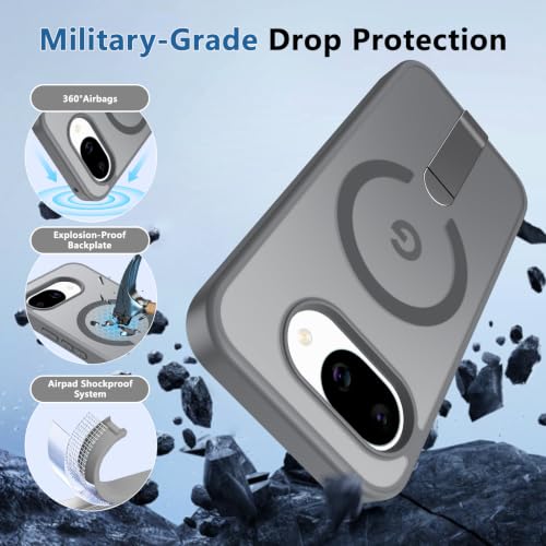 for Google Pixel-10A Case Slim Fit & Matte Translucent, Gray - color: Gray, size: Pixel 10A 6.3"