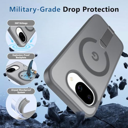 for Google Pixel-10A Case Slim Fit & Matte Translucent, Gray - color: Gray, size: Pixel 10A 6.3"