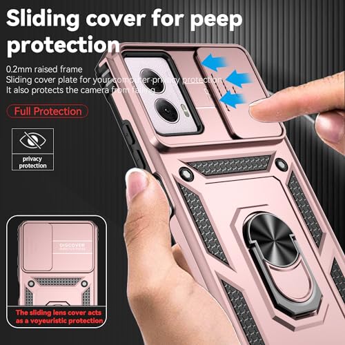 SunStory for Motorola Moto G Power 5G 2024 Case with Kickstand,Rose Gold - color: Rose Gold