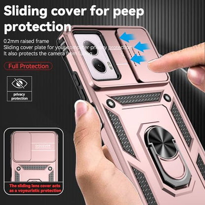 SunStory for Motorola Moto G Power 5G 2024 Case with Kickstand,Rose Gold - color: Rose Gold