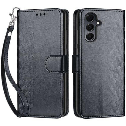 Wallet Case for Samsung Galaxy A16 5G, Black Cube | Women Flip Folio Cover, Embossed PU Leather, Stand, Credit Card Holders Slots, Wrist Strap - color: 1