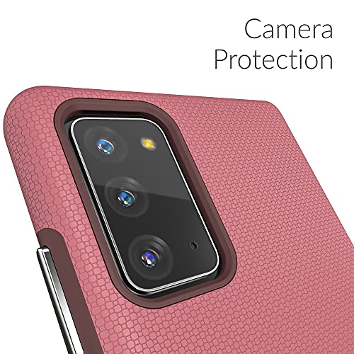 Crave Galaxy Note 20 Case, Shockproof Protection Dual Layer Case for Samsung Galaxy Note 20 (6.7 inch) - Berry - color: Berry