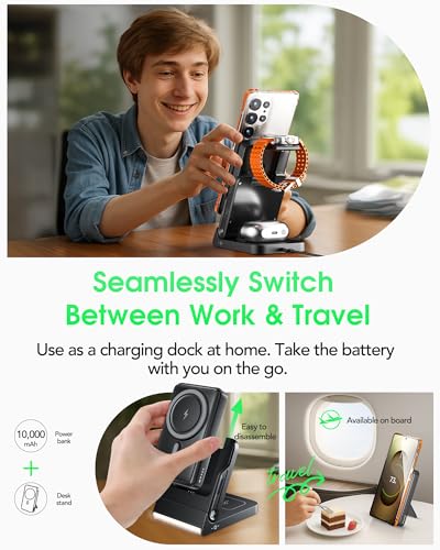 Magnetic Wireless Charging Station for Galaxy Not for Watch 9/Ultra 2