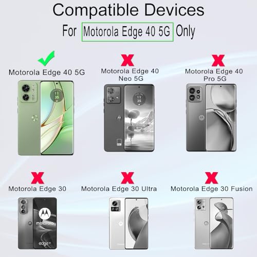 Ibywind 2 Pcs Screen Protector For Motorola Edge 40 5G 6.55",Flexible TPU Film,With 1Pc Camera Lens Protector,1Pc Back Film,Bubble Free[Easy to install] - size: Motorola Edge 40