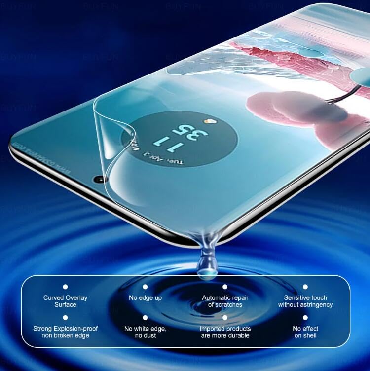 [2 Pack] Hydrogel Flexible Screen Protector for Motorola Edge (2025), Upgraded Non-breakable HD Clarity Soft TPU Protective Film [Anti-Scratch] [Bubble Free] [High Sensitivity] (Not Glass)