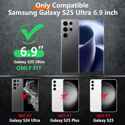 Battery Case for Galaxy S25 Ultra,Upgraded 12000mAh High Capacity Rechargeable Portable Protective Extended Charger Case Wireless Charging Compatible with S25 Ultra (6.9 inch) Charging Cover (Black) - size: Galaxy S25 Ultra