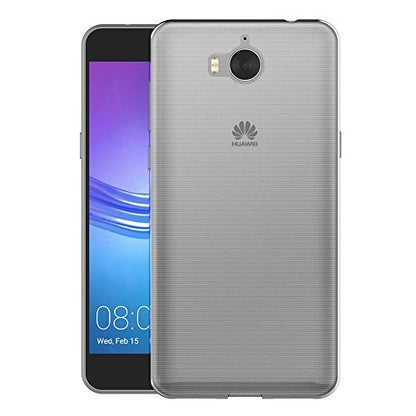 MaiJin Case for Huawei Y5 2017 / Huawei Y6 2017 (5 inch) Soft TPU Rubber Gel Bumper Transparent Back Cover